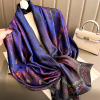 Royal Blue Silk Scarf