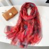 Ruby Red Chiffon Hijab