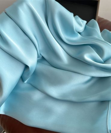 Santa Grey Satin Scarf