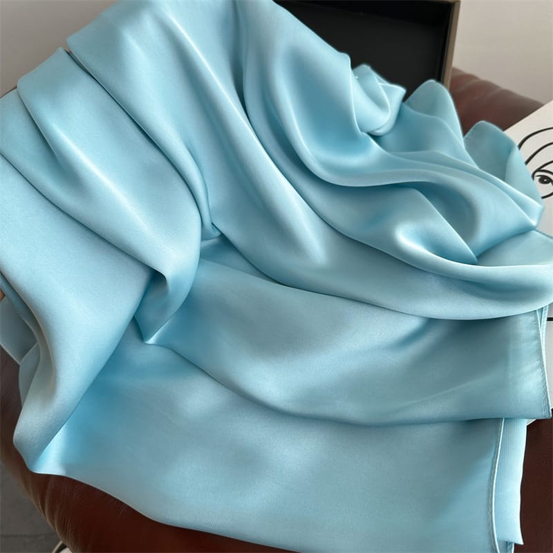 Santa Grey Satin Scarf