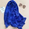Sapphire Blue Silk Scarf