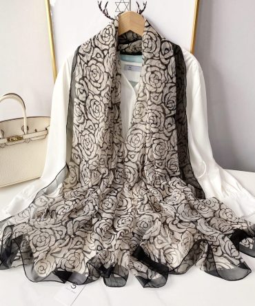 Ship Grey Chiffon Hijab