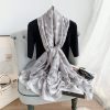 Silver Filigree Silk Scarf