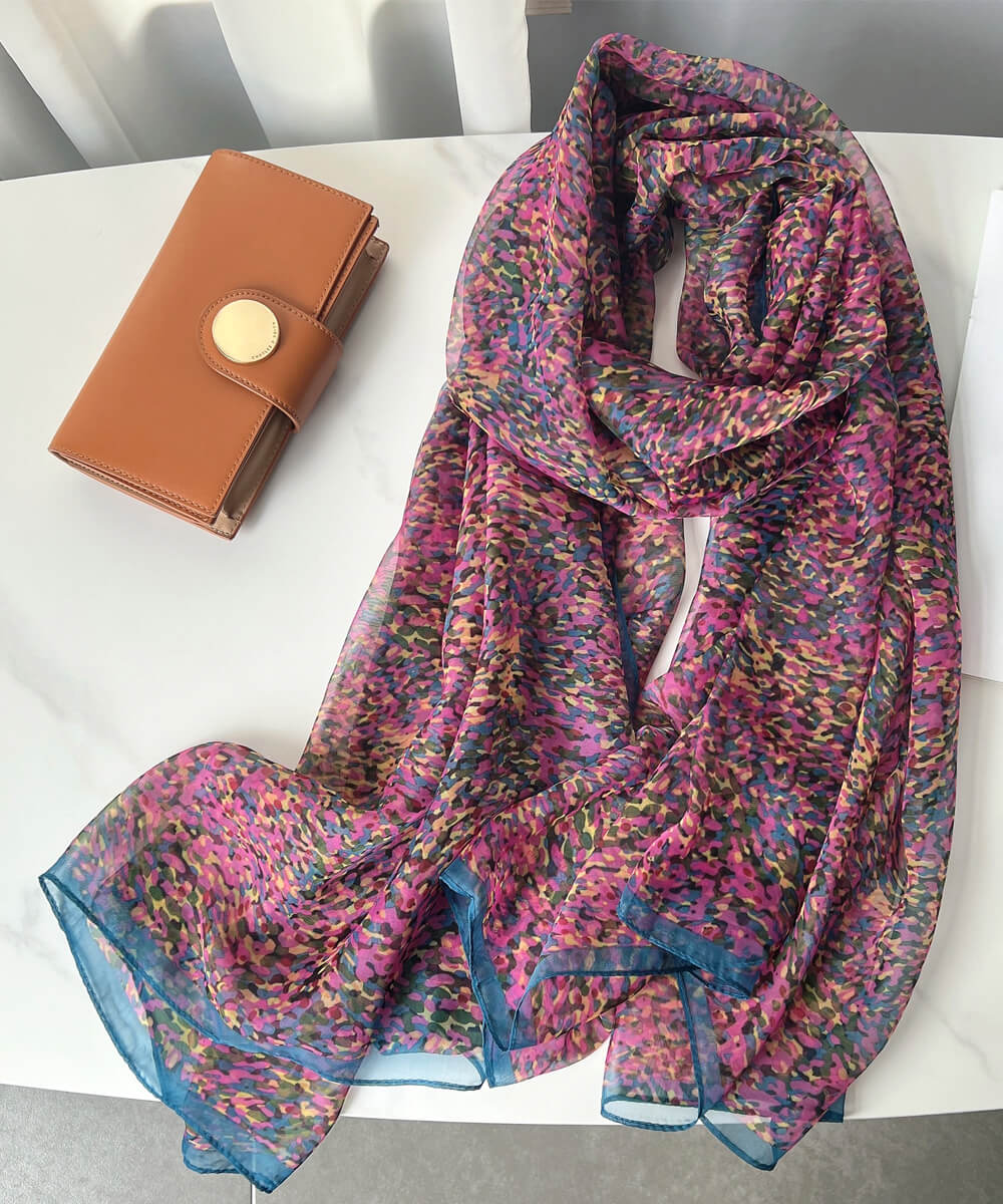 Sky Magenta Chiffon Hijab
