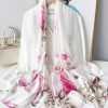 Soft Peach Silk Scarf