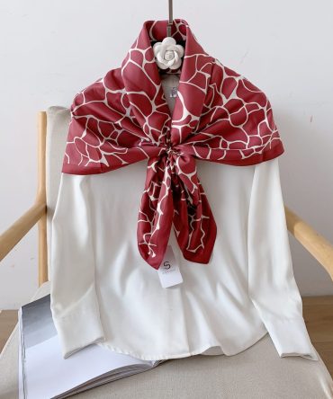 St Tropaz Red Head Scarf