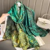 Spruce Parrot Green Silk Scarf