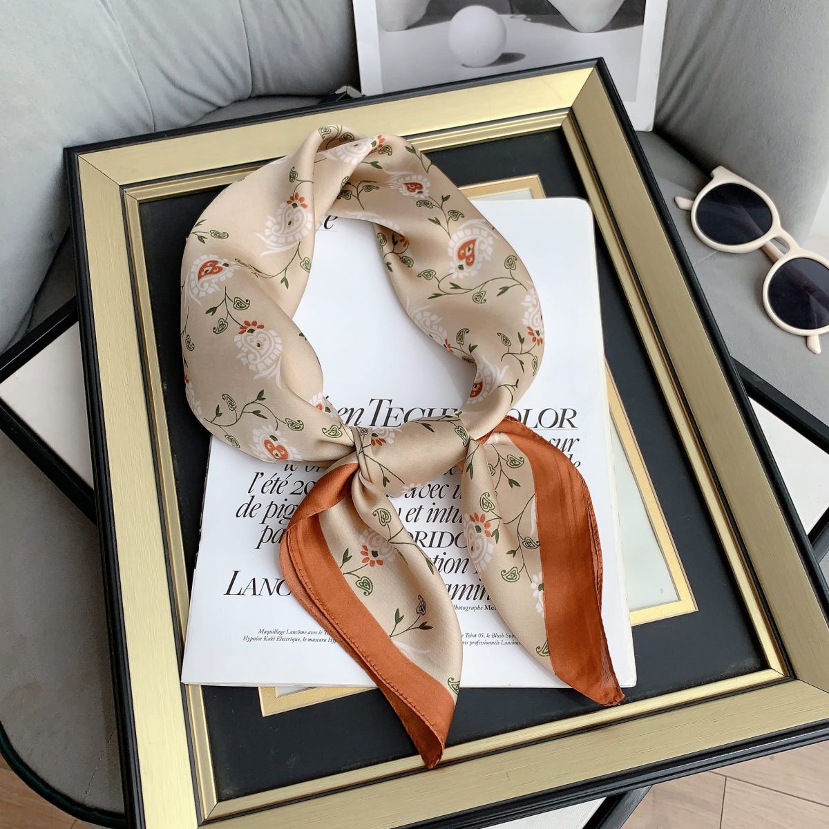 Tan Brown Neck Scarf