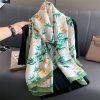 Tropical Green Silk Scarf