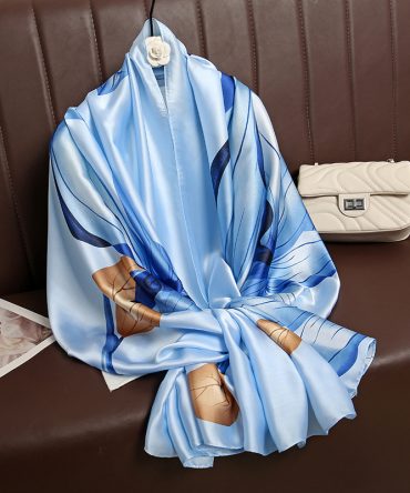 Tropical Water Silk Scarf