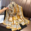 Umber Brown Silk Scarf
