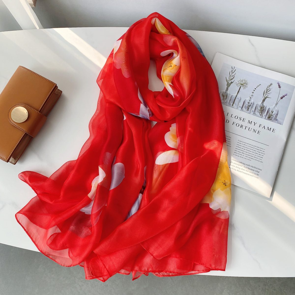 Venetian Rosso Corsa Chiffon Hijab