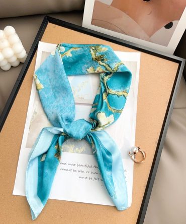 Verdigris Blue Neck Scarf