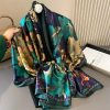 Victory Blue Silk Scarf