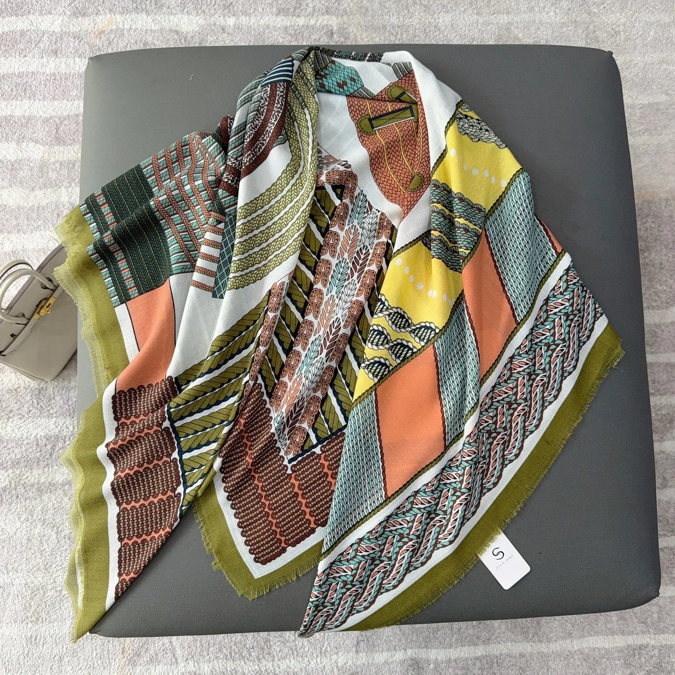Wattle Yellow Square Scarf