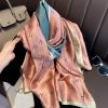 Whiskey Pink Salmon Silk Scarf