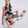 White Smoke Silk Scarf