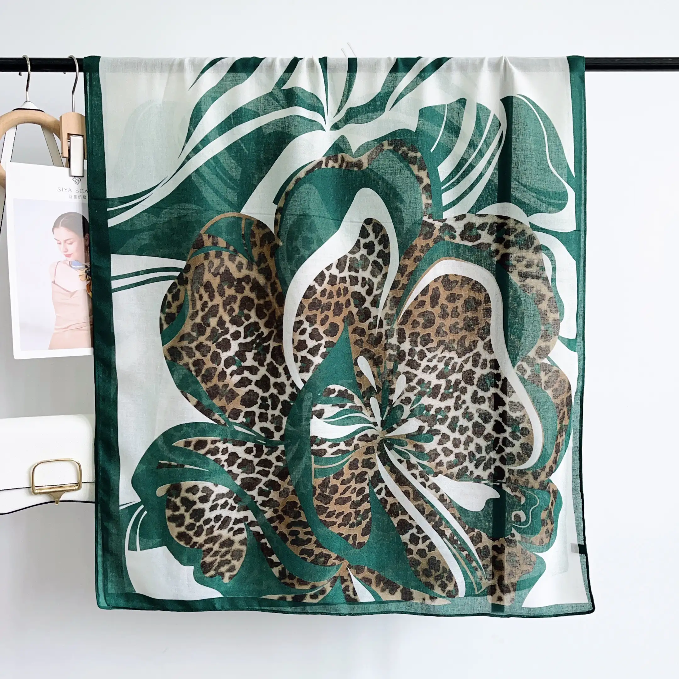 Wild Green Printed Scarf