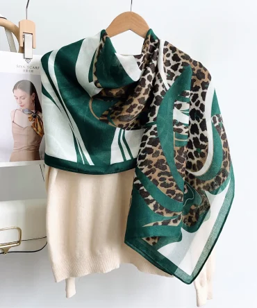 Wild Green Printed Scarf