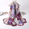 Wine Berry Silk Scarf