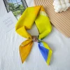 Yellow Day Charm Square Scarf