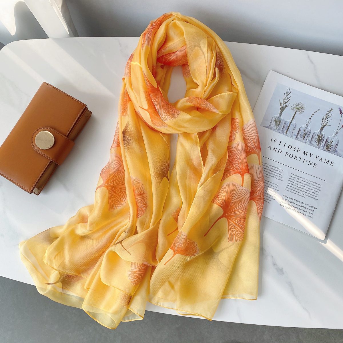 Yolk Yellow Chiffon Hijab