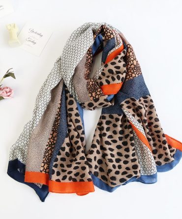 Zodiac Nile Blue Printed Scarf