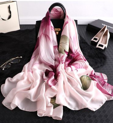 Amore Pink Silk Scarf
